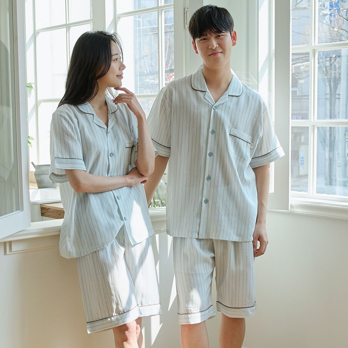 찌니야(JJNIYA) 공용 핀ST 60수 텐셀 반팔상하세트