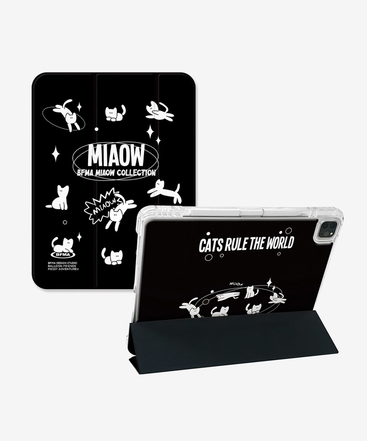 벌룬프렌즈(BALLOON FRIENDS) Miaow Cat 3단 커버 분리형 아이패드 케이스