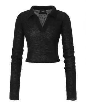 Slow Collar Knit (black)