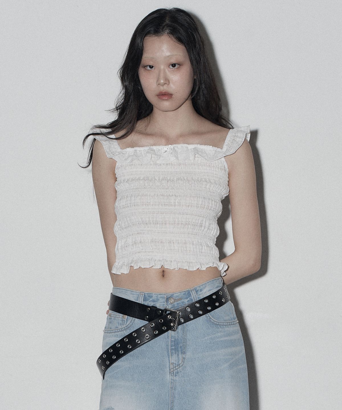 미드나잇 무브(MIDNIGHT MOVE) smk top (white)