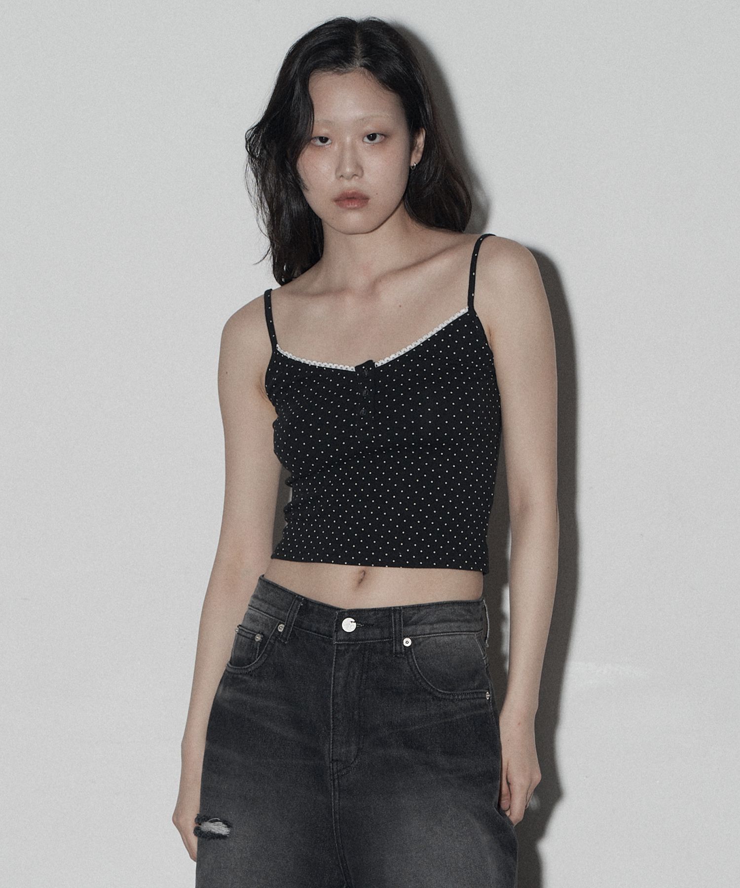 【MIDNIGHT MOVE】 dot top / 追跡付 MUSINSA公式 | MIDNIGHT MOVE dot top (white)