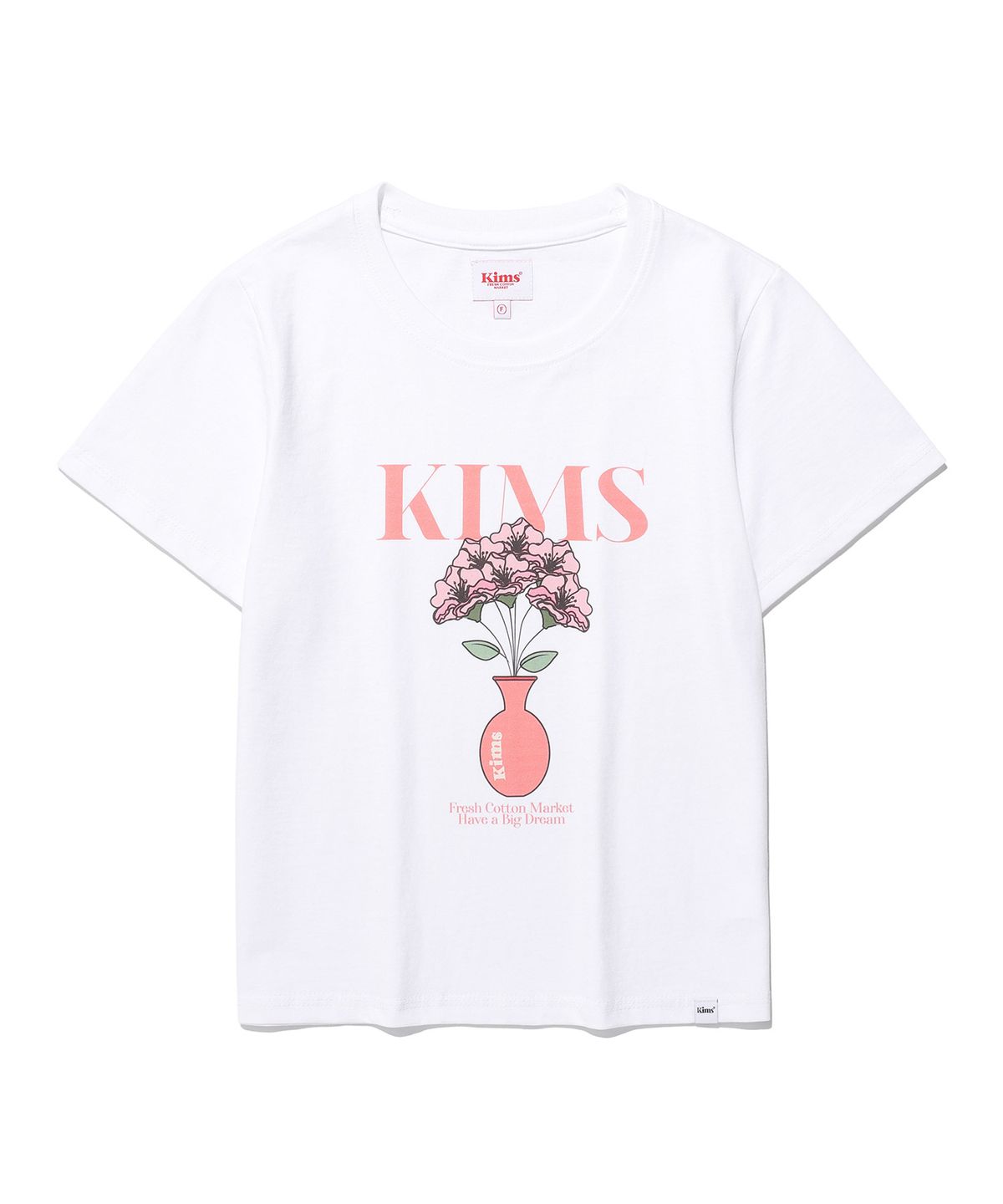 킴스 프레시 코튼 마켓(KIMS FRESH COTTON MARKET) Borus Flower Tee White
