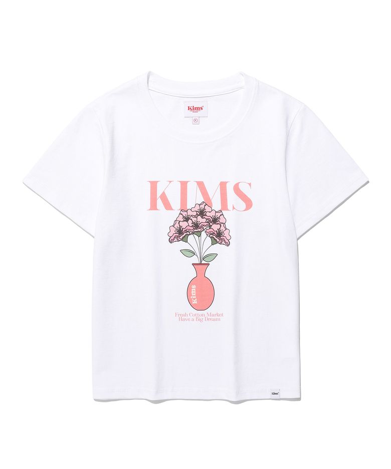 Borus Flower Tee White