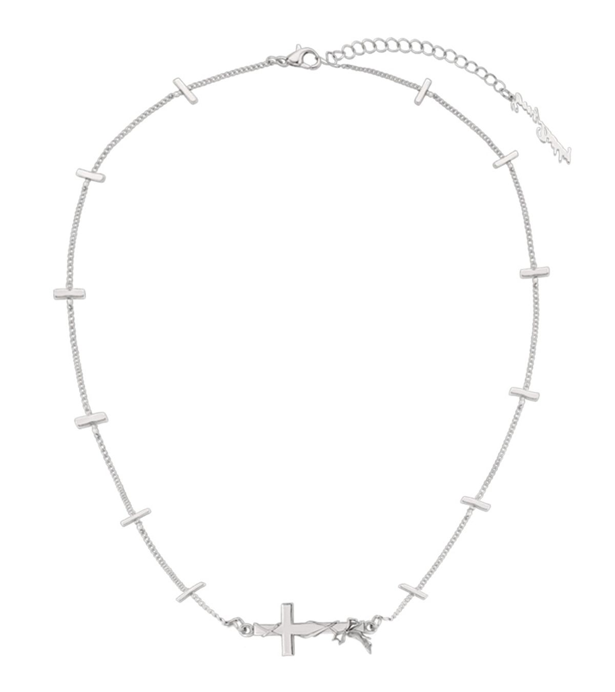 에브리벌스데이(EVERYBIRTHDAY) Corset cross bar necklace