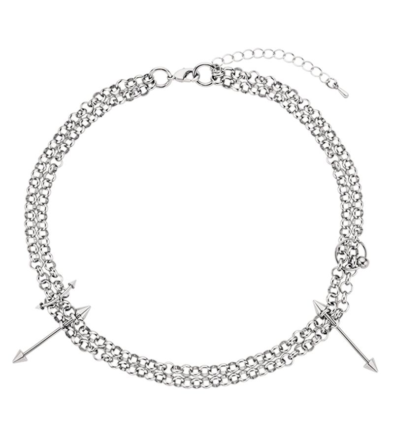 【EVERYBIRTHDAY】Double Chain Piercing ネックレース MUSINSA公式 | EVERYBIRTHDAY Double chain piercing necklace