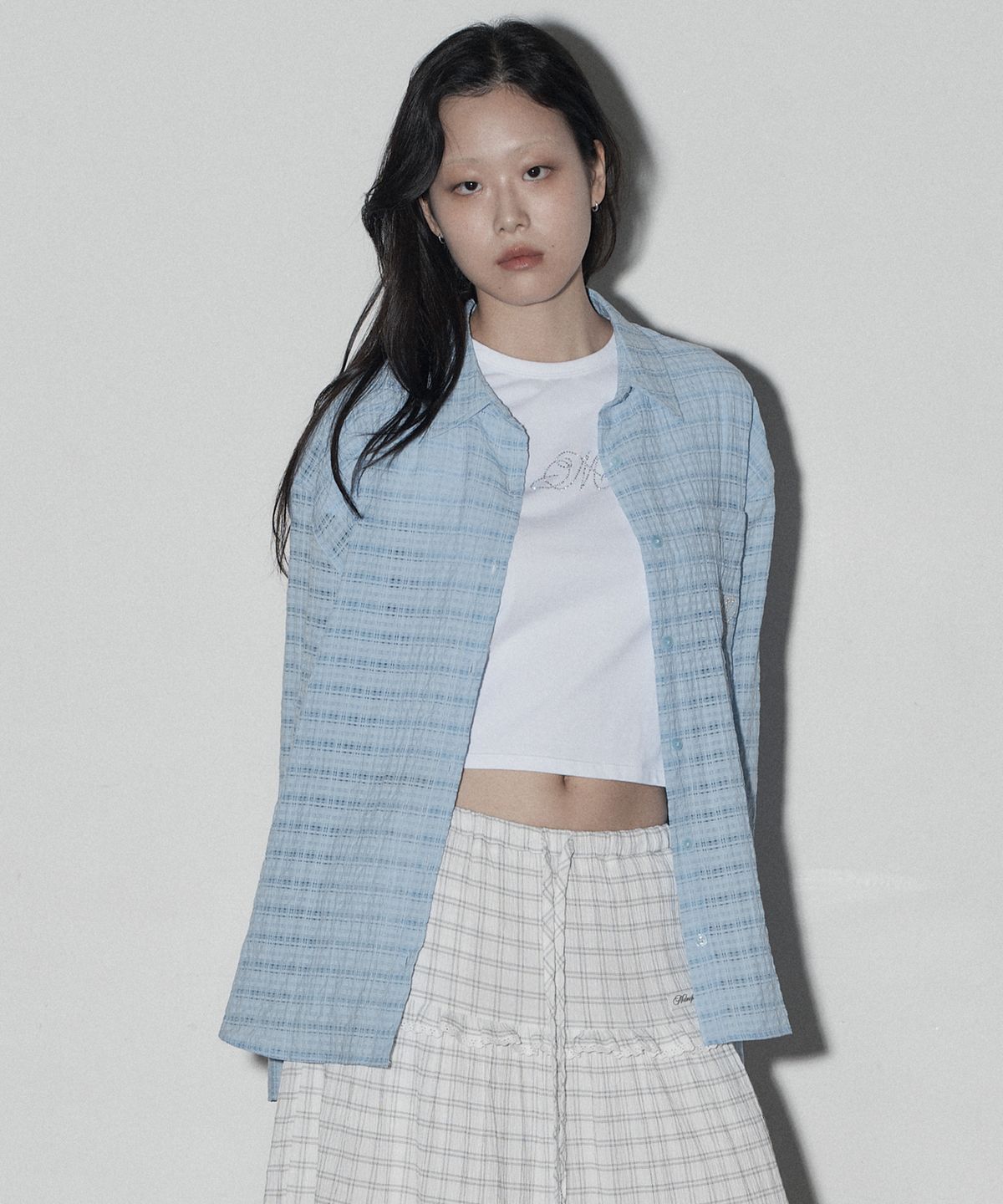 미드나잇 무브(MIDNIGHT MOVE) st check shirt (blue)