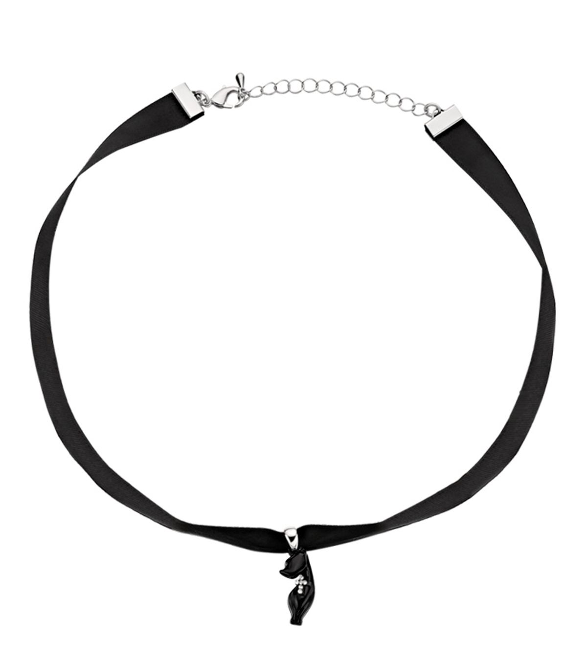 에브리벌스데이(EVERYBIRTHDAY) Kitty cat black tape choker