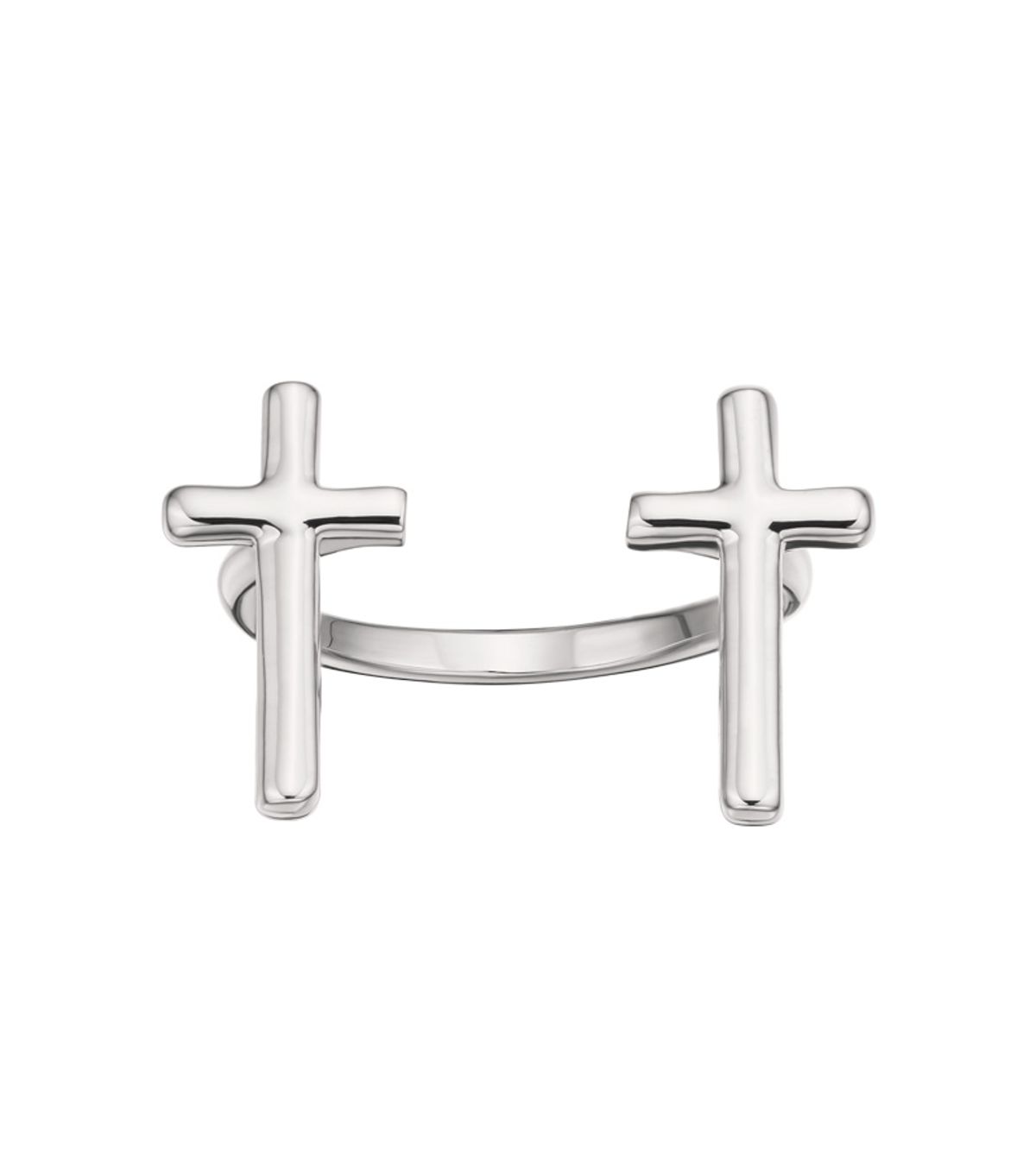 에브리벌스데이(EVERYBIRTHDAY) Silver cross open ring