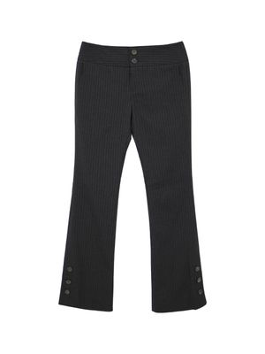 버튼 다운 슬림 팬츠 (차콜)