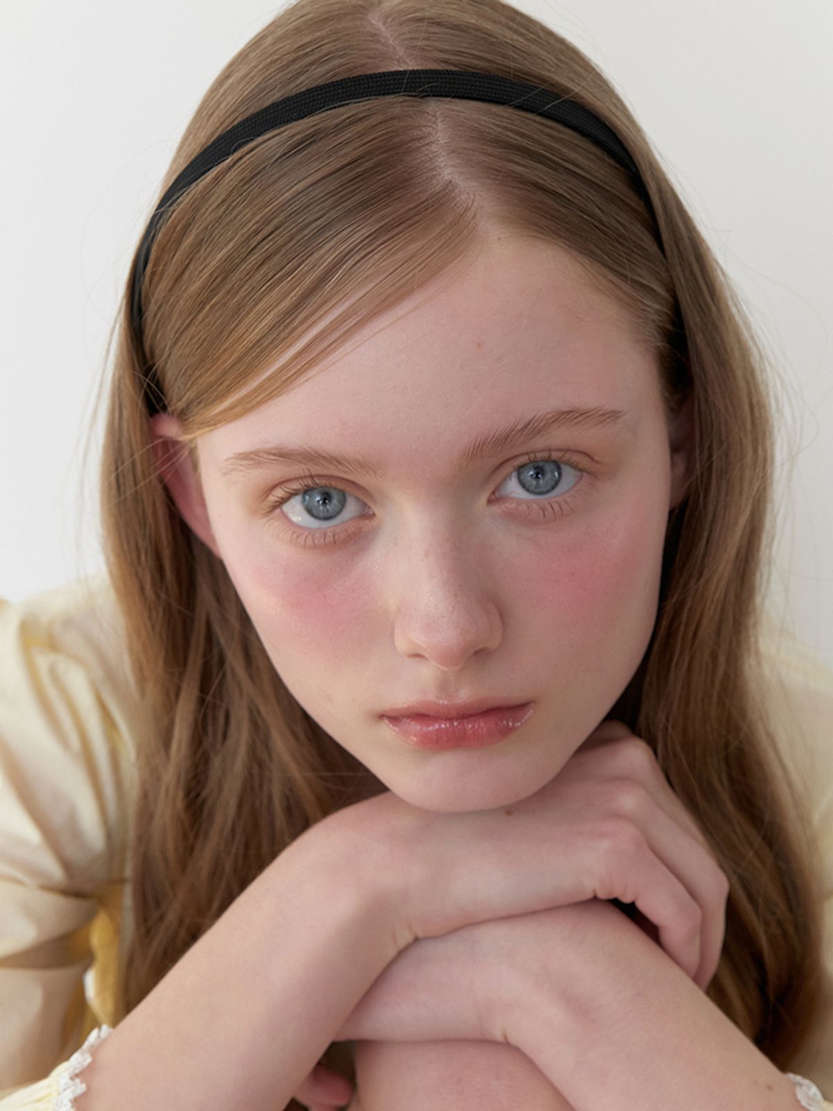 카인더베이비(KINDABABY) essential ribbon line head band - black
