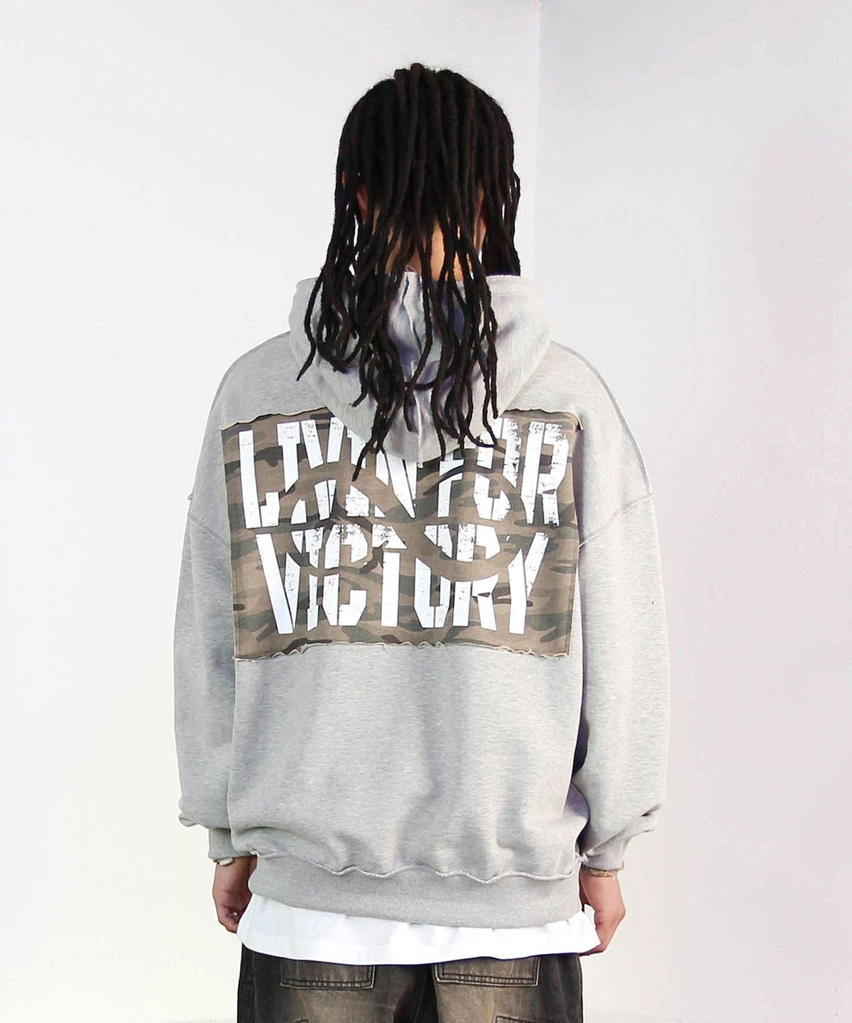 믹쓰제이(MIXXJ) CAMO GLORY HOODIE (GRAY)