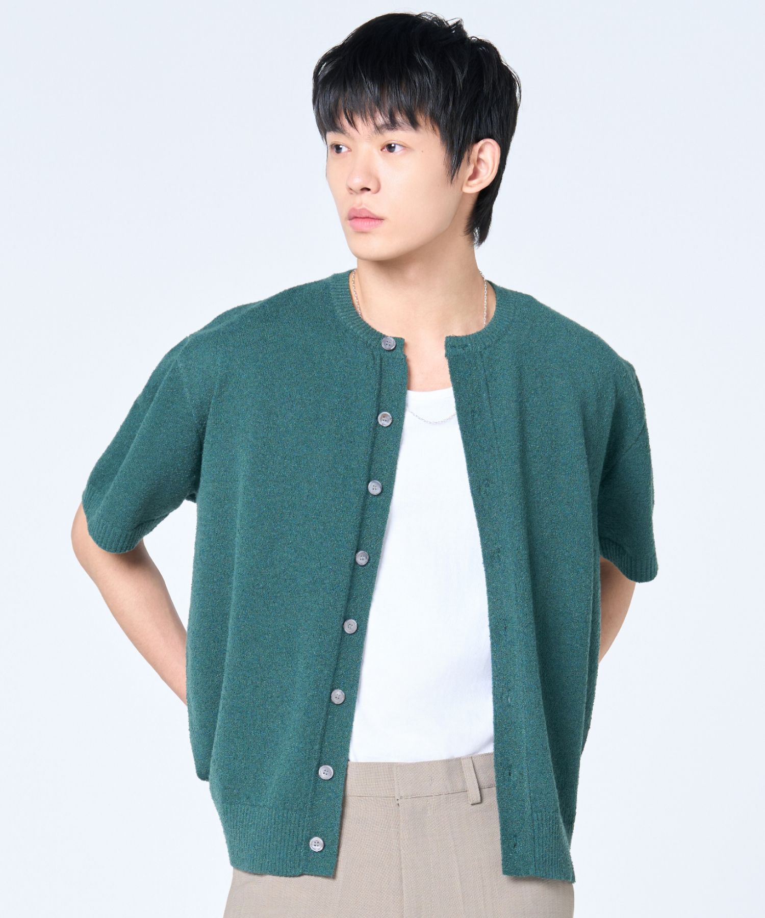 MUSINSA | HYOJI 25 SS Washable Boucle Crop [Round] Short
