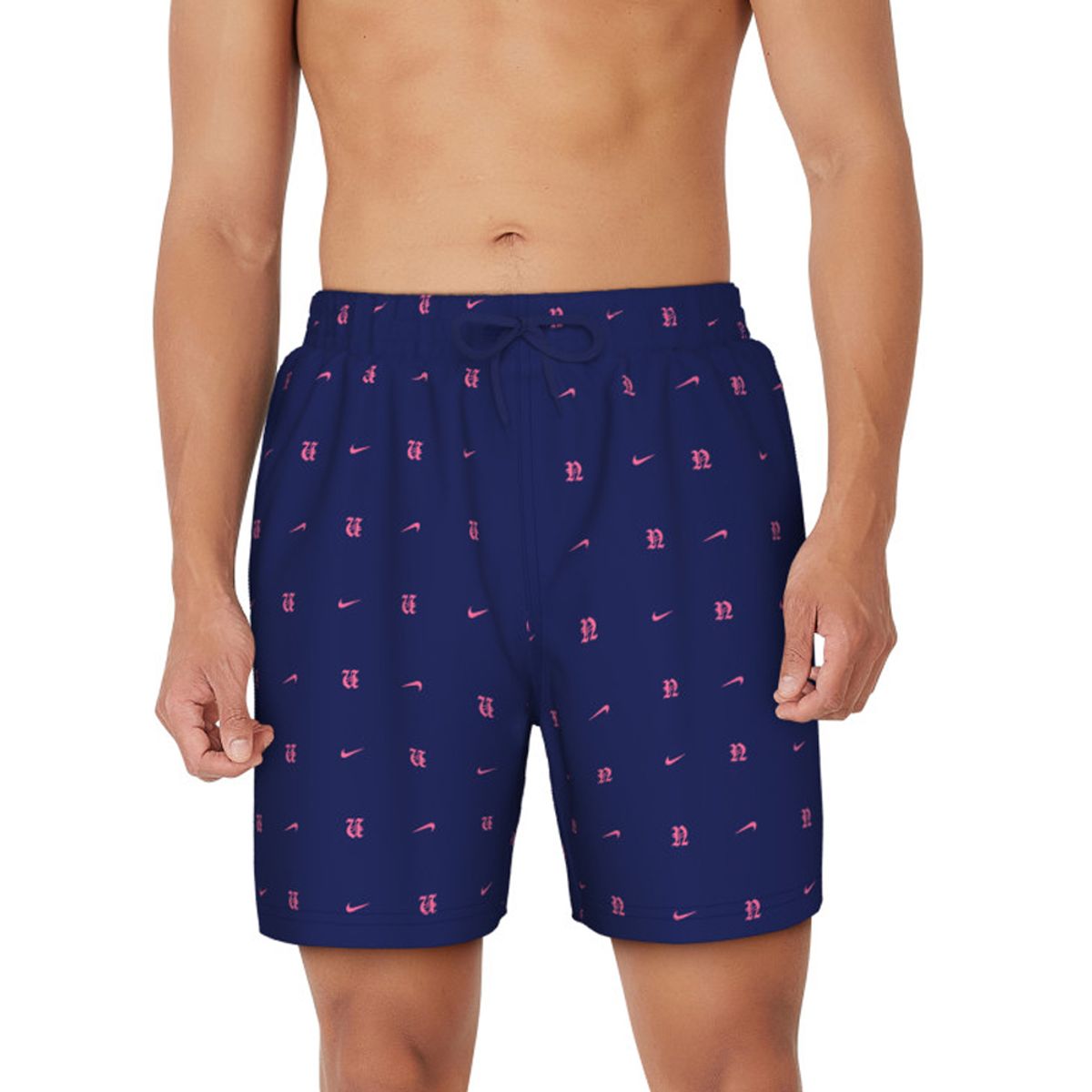 나이키스윔(NIKE SWIM) 남자래쉬가드 럭스 레터 7인치 발리숏 NESSF518-440