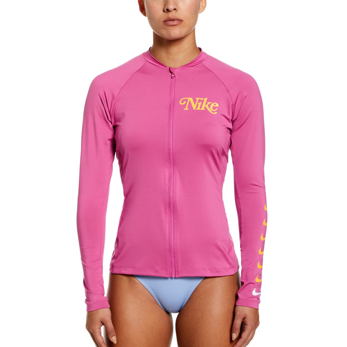 나이키스윔(NIKE SWIM) 여자래쉬가드 레거시 풀 집업 롱 슬리브 하이드로가드 NESSD356-664