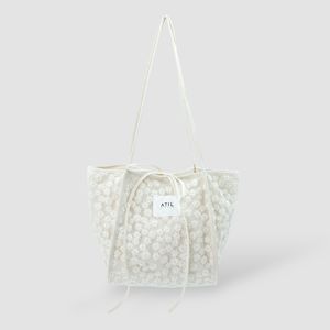 레이시 메도우 토트_[베이지]