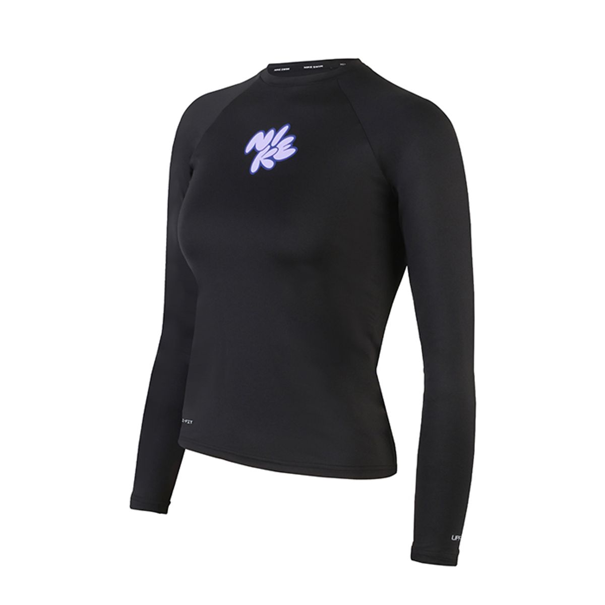 나이키스윔(NIKE SWIM) 아동래쉬가드 여자아동 나이키 버블 스크립트 롱 슬리브 하이드로가드 NESSF744-001