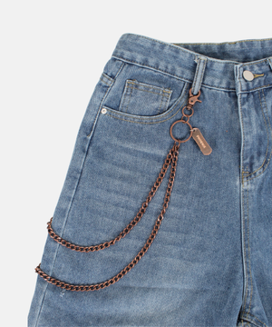 스케이트 무드 팬츠 체인 - 더블 레이어드