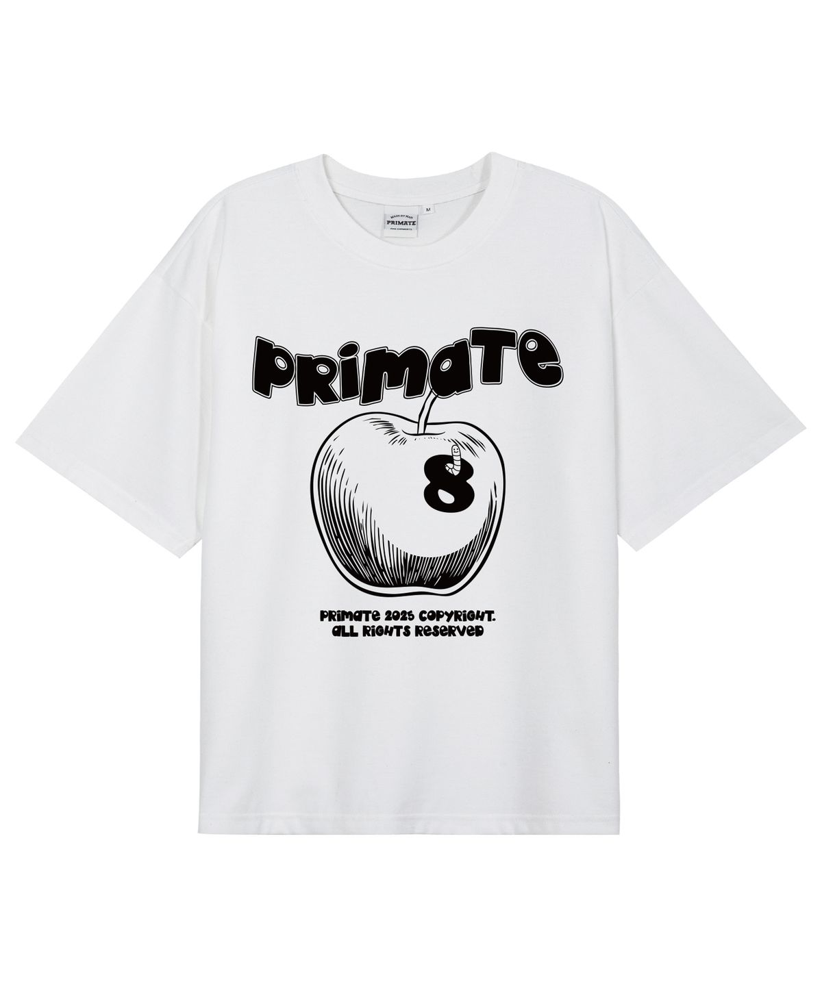 프라임에이트(PRIMATE) APPLE 오버핏 반팔티셔츠 12 COLORS