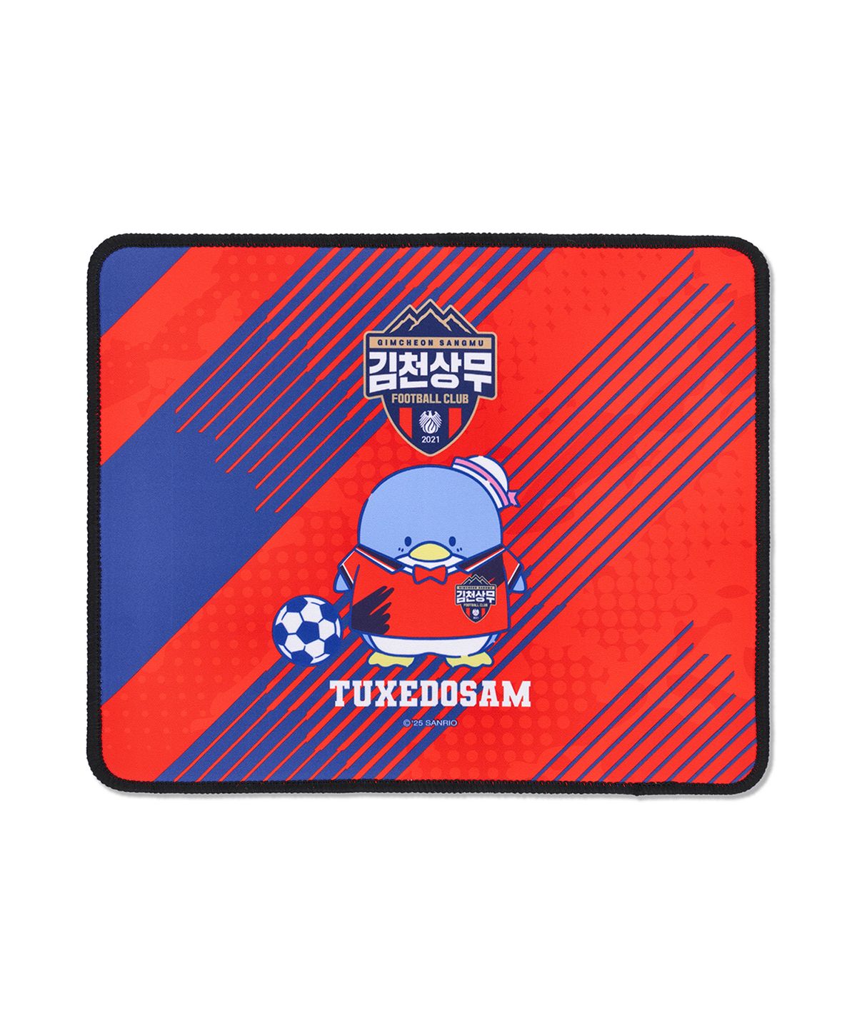 K리그 × 산리오캐릭터즈(K LEAGUE × SANRIO CHARACTERS) 25년도_K리그_마우스패드_턱시도샘_김천 상무 FC