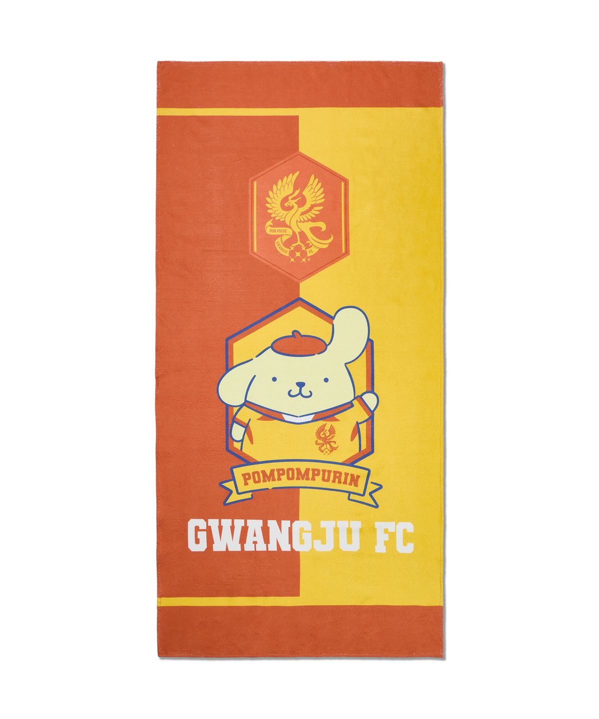 K리그 × 산리오캐릭터즈(K LEAGUE × SANRIO CHARACTERS) 25년도K리그_비치타올_폼폼푸린_광주FC