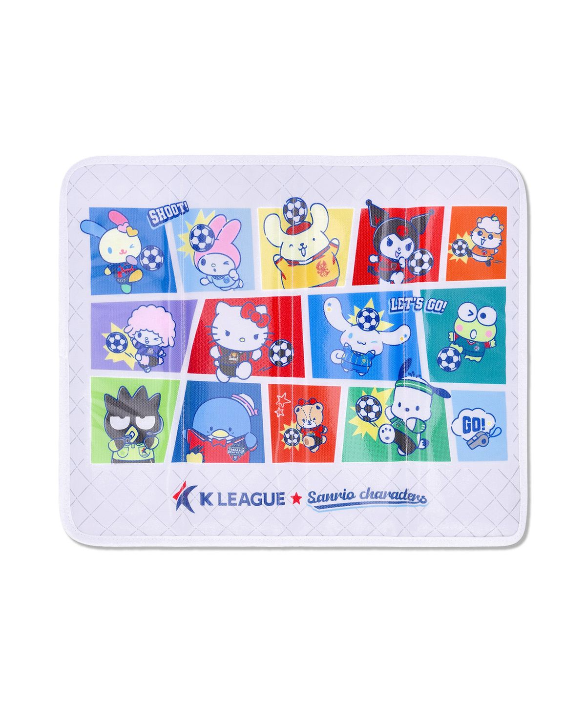 K리그 × 산리오캐릭터즈(K LEAGUE × SANRIO CHARACTERS) 25년도K리그_4단접이식방석_단체컷