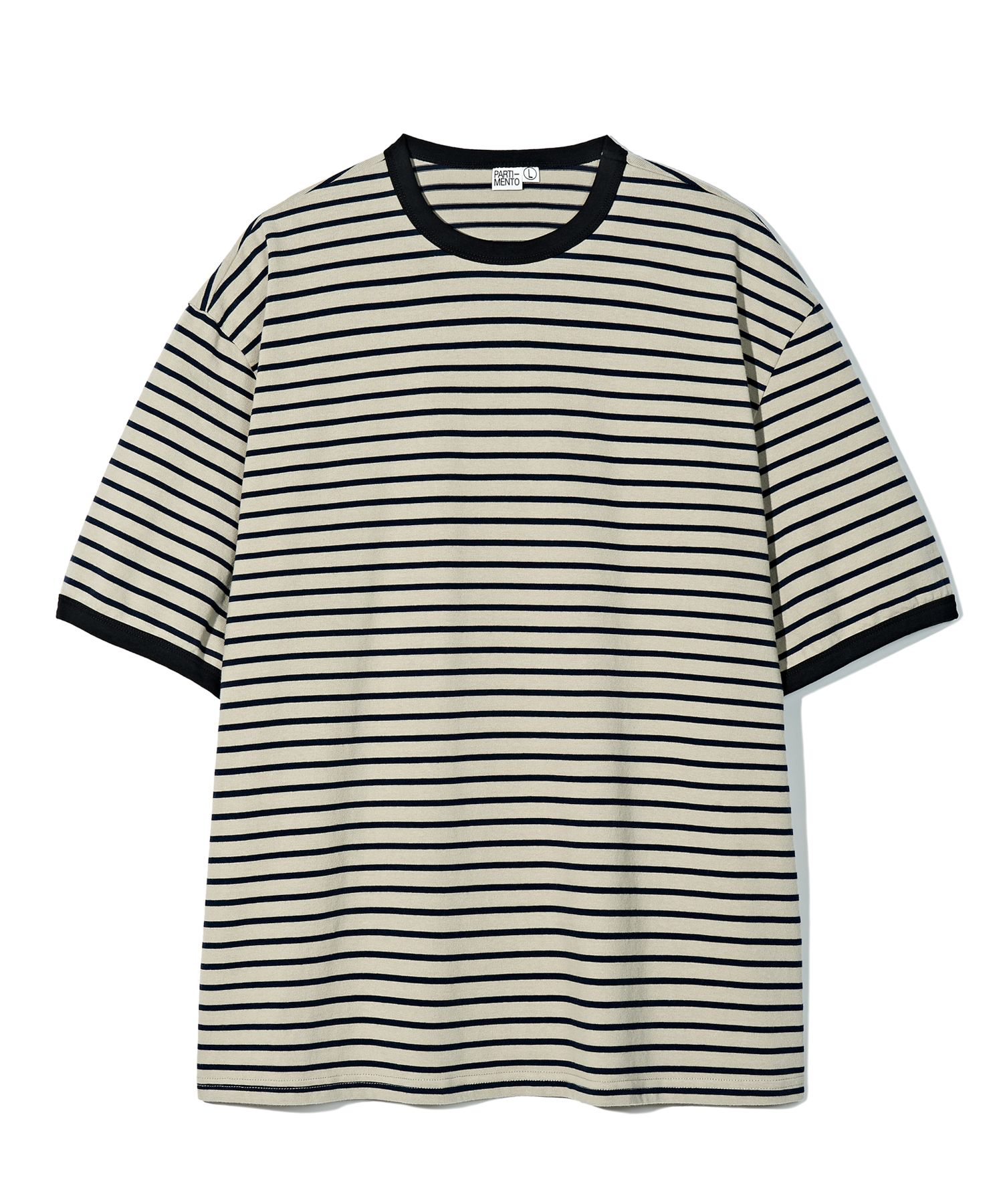 PARTIMENTOのBreton Stripe Ringer Tee 全3色 MUSINSA | PARTIMENTO Breton Stripe Ringer Tee Beige