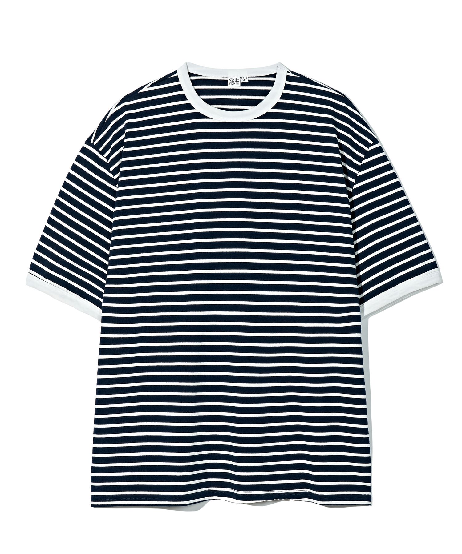 PARTIMENTOのBreton Stripe Ringer Tee 全3色 MUSINSA | PARTIMENTO Breton Stripe Ringer Tee Blue