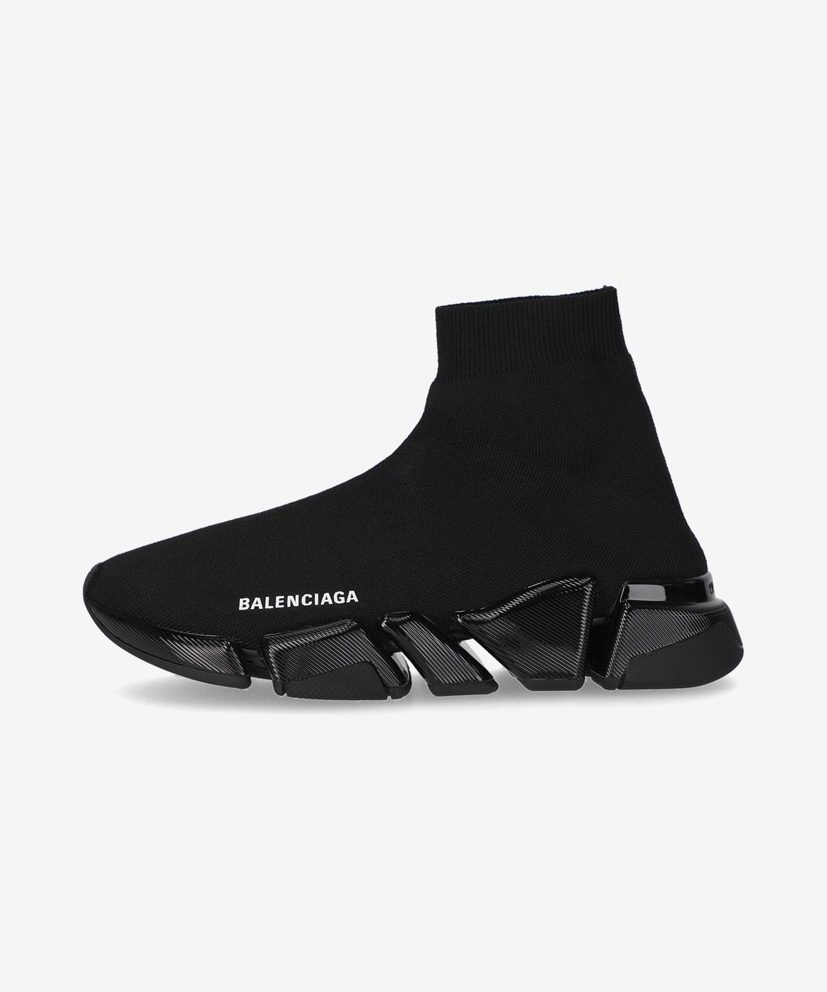 발렌시아가(BALENCIAGA) 스피드 2.0 리사이클드 니트 스니커즈 - 블랙 / 617196W2DC31000