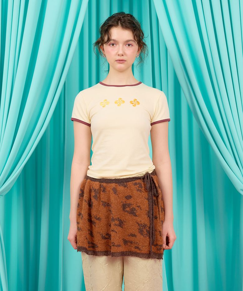 CRESCENDO RINGER T-SHIRT / butter