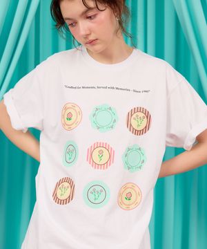 HERETIC PLATE T-SHIRT / white