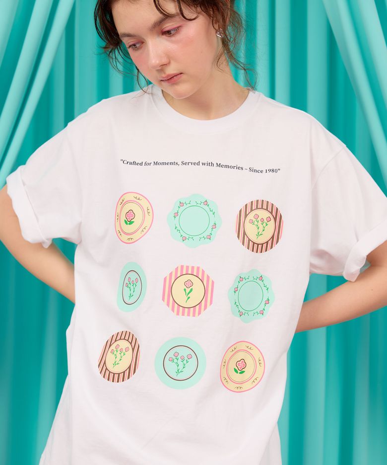 HERETIC PLATE T-SHIRT / white