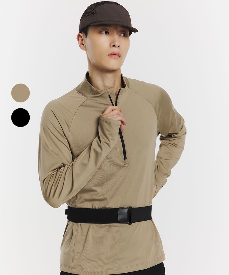 [시티러닝]웜액트 하프집 롱슬리브(2color)