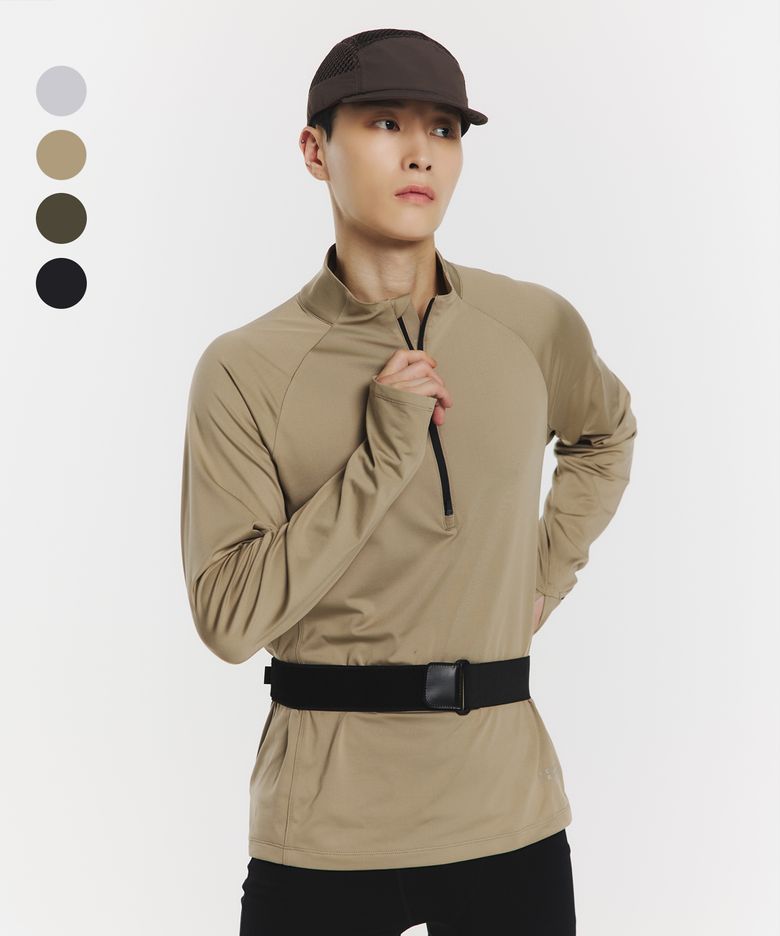 [시티러닝] 웜액트 하프집 롱슬리브(4color)