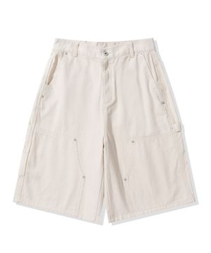버뮤다 카펜터 코튼 팬츠_크림