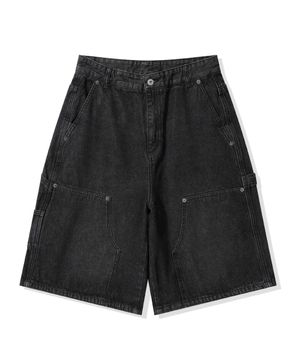 버뮤다 카펜터 데님 쇼츠_워시드 블랙