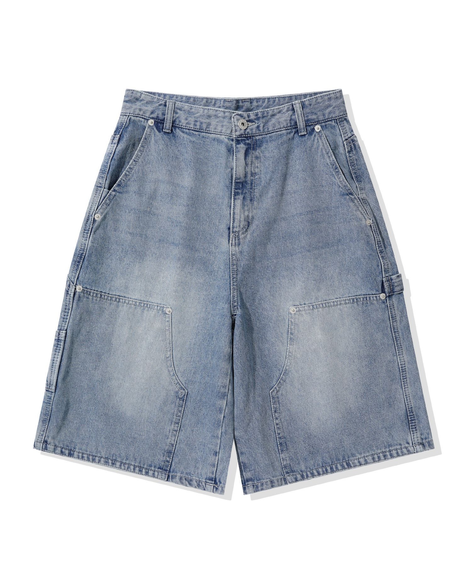 MUSINSA | Codegraphy Bermuda Carpenter Denim Shorts_Washed Blue