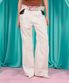 BUTTON VOLUME PANTS / white