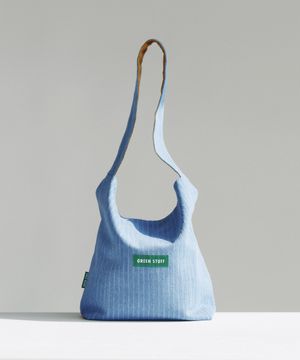 심풀 쇼퍼백 62 데님 - 연청 light blue