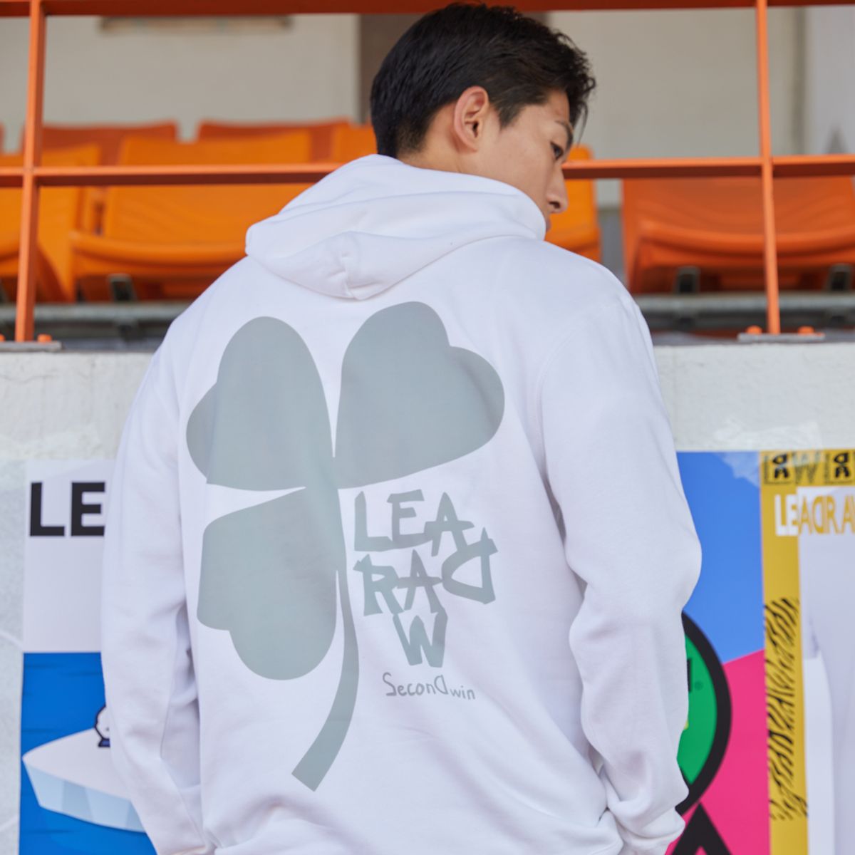 리드로(LEADRAW) 클로버 후드 화이트