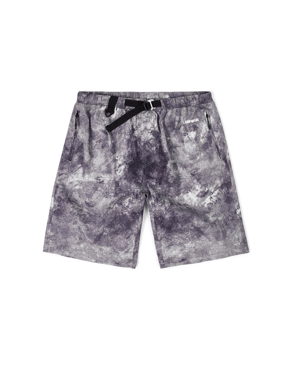 로어즈(LORES) Tide Light Belted Short - Black