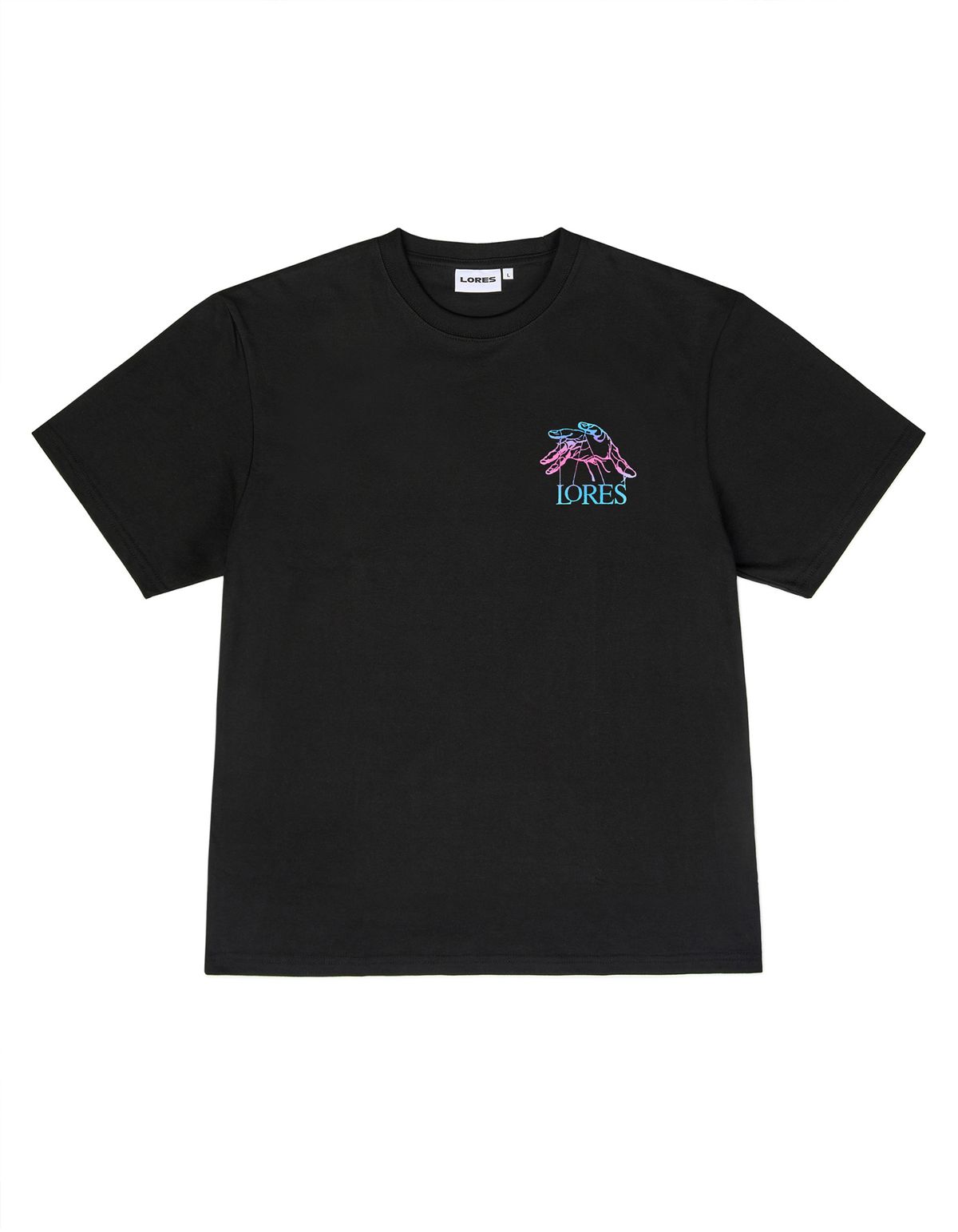 로어즈(LORES) Puppet Logo Gradient S/S Tee - Black