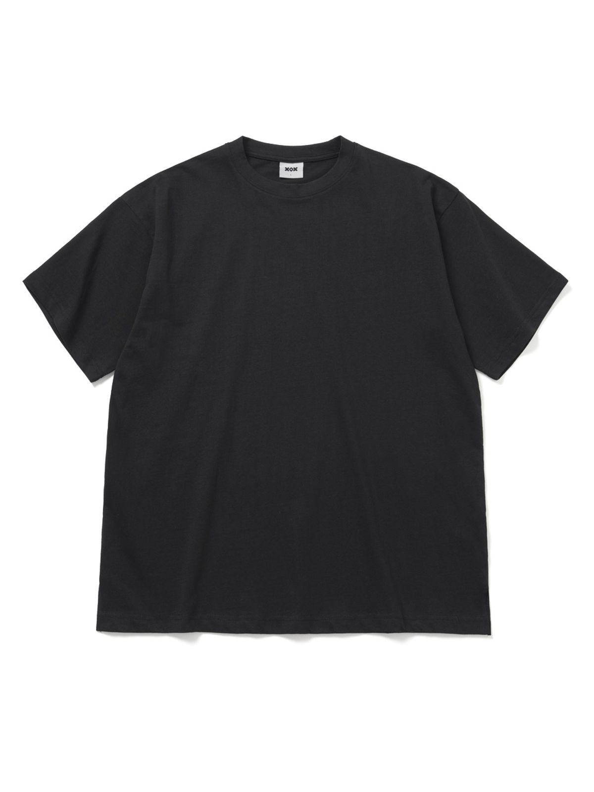 엑스오엑스(XOX) 레이어드 크루넥 반팔 티셔츠 [BLACK]