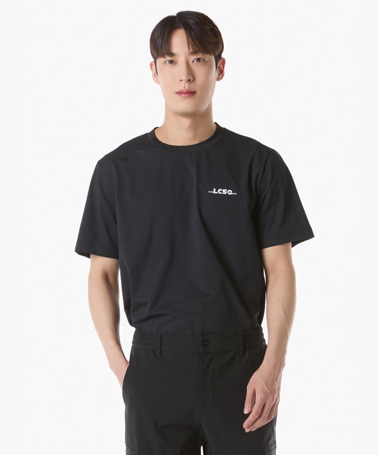 기능성 패턴 라운드 티셔츠 (GQ221MRS59)