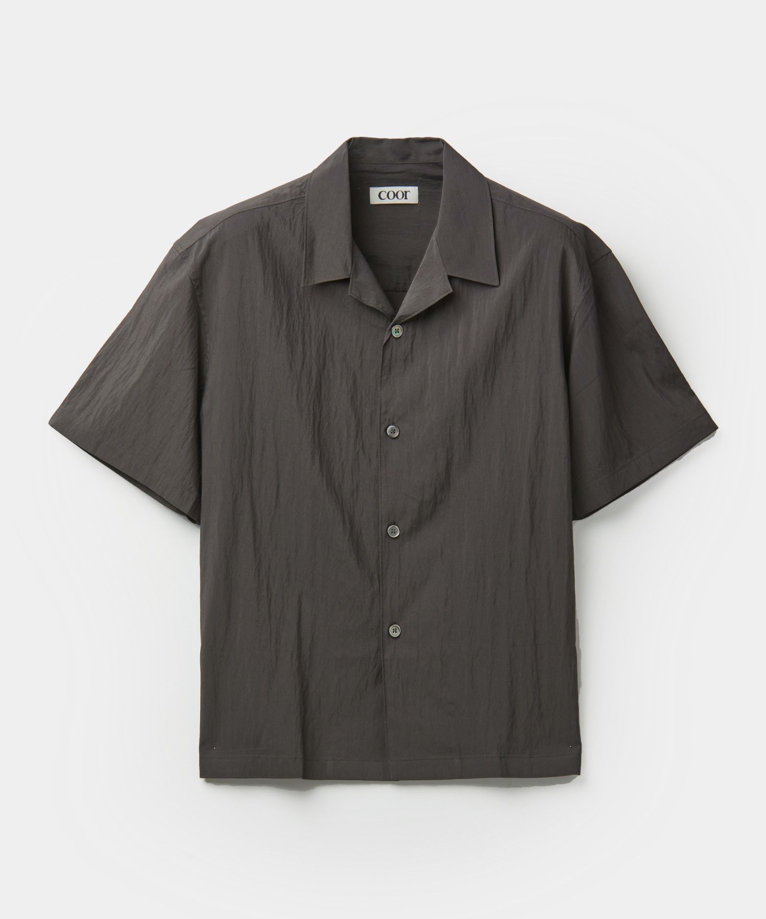 シャツ COOR Natural Linkle Open Collar Shirt 5SH007 MUSINSA公式 | COOR Natural Linkle Open Collar Shirt