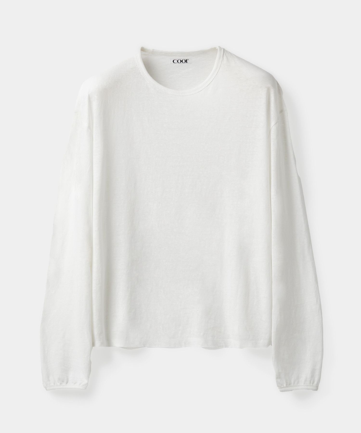 Tシャツ・カットソー COOR Light Weight Long Sleeve T-shirt 5SH011 MUSINSA | COOR Light Weight Long Sleeve T-shirt (white)