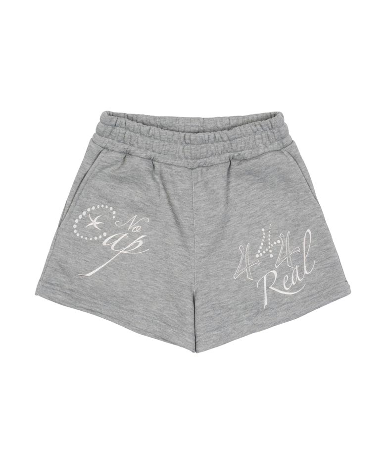 (w) TCM cap short sweat pants (grey)