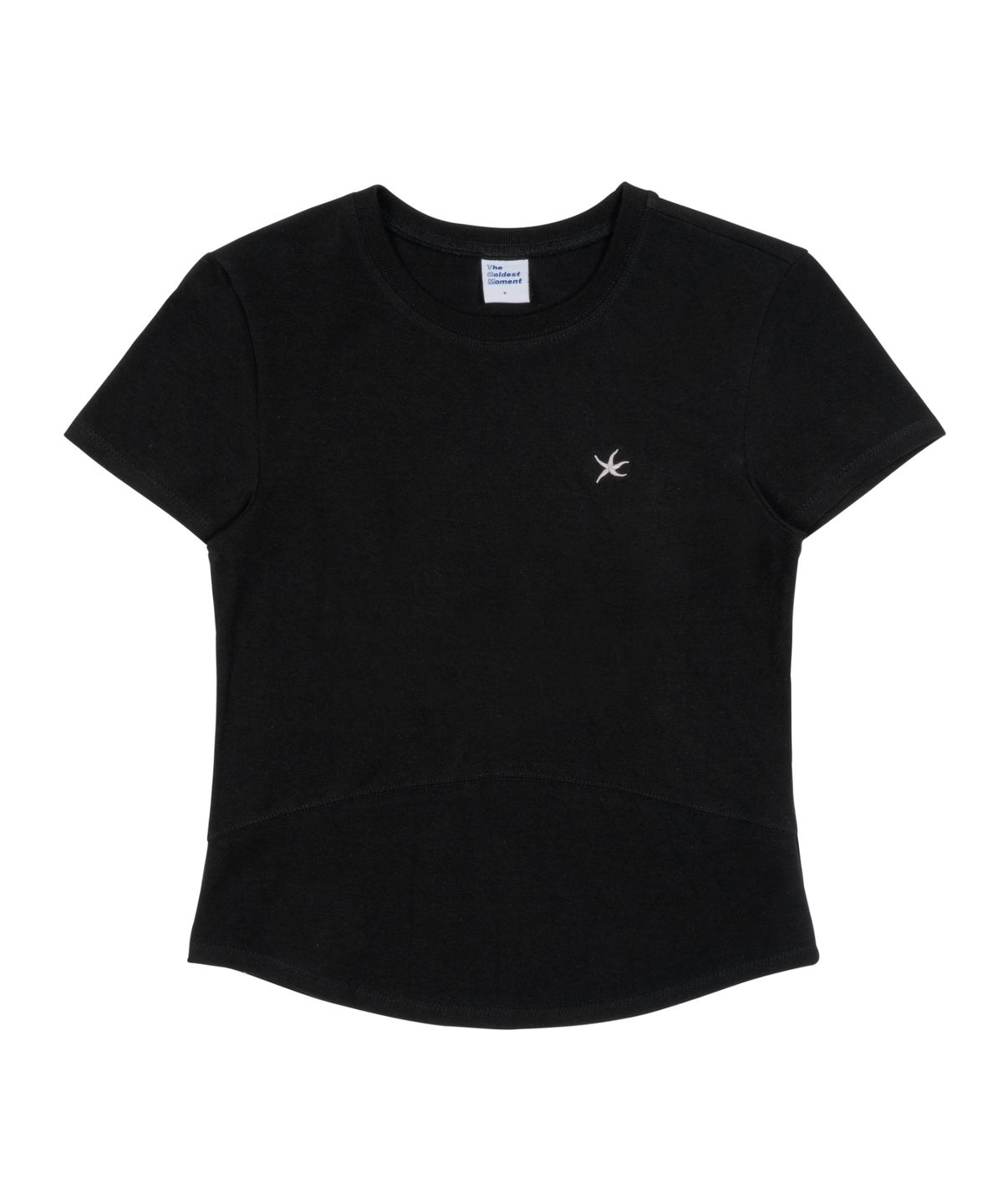 더콜디스트모먼트(THE COLDEST MOMENT) (w) TCM mini logo curved T (black)
