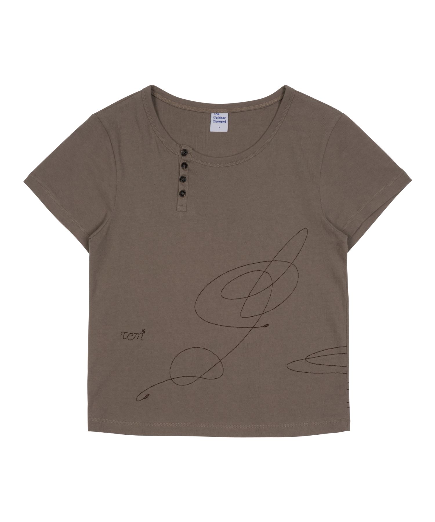 MUSINSA | THE COLDEST MOMENT (w) TCM stitch side henly neck