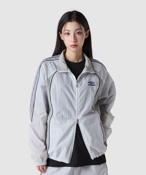 HBL BLOKE OG 트랙 우븐 바람막이 자켓 라이트 그레이(UQ221CJK52)