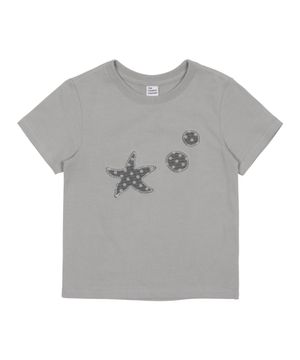 (w) TCM starfish dot patch T (grey)